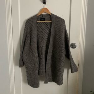 Zara Gray Thick Cardigan - M